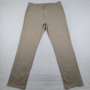 AG Adriano Goldschmied Pants Mens 36R Beige The Lux Khaki Tailored Trouser Chino